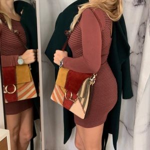 Free People Rusty Striped Ribbed Bodycon Dress​